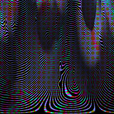 Wavy abstract glitch effect. clipart