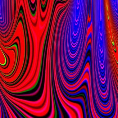 Erime renkli çizgiler.