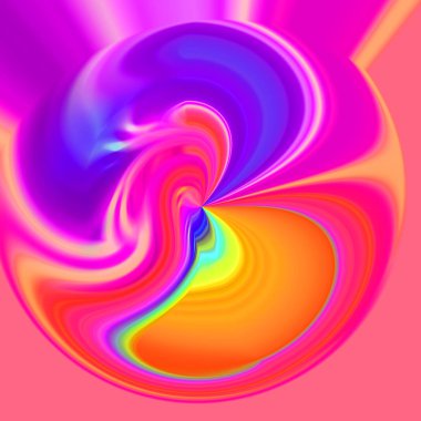 Parlayan fütüristik şekil.