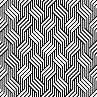çizgili op sanat dikişsiz geometrik vektör deseni.