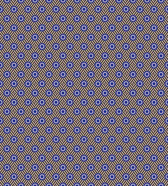 mavi daireler ile op sanat dikişsiz kumaş deseni.