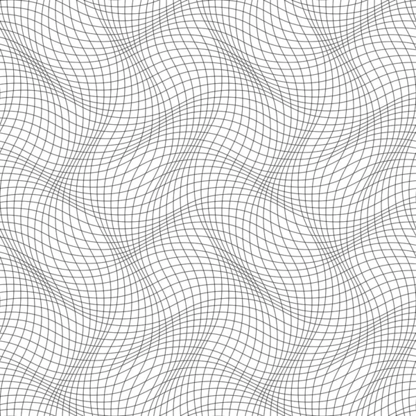 波网格模式。无缝矢量背景. — 图库矢量图片