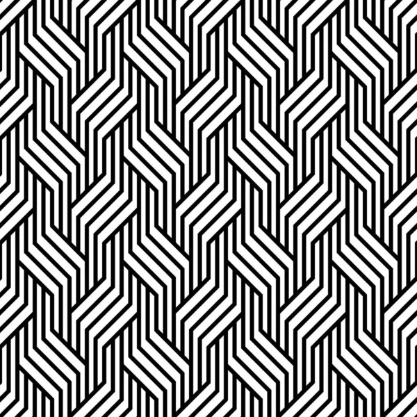 Rayé op art motif vectoriel géométrique sans couture . — Image vectorielle