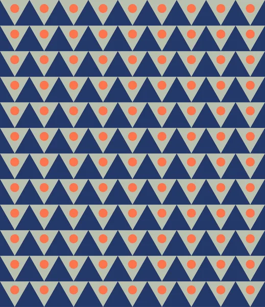 Motif géométrique vintage sans couture de triangles . — Image vectorielle