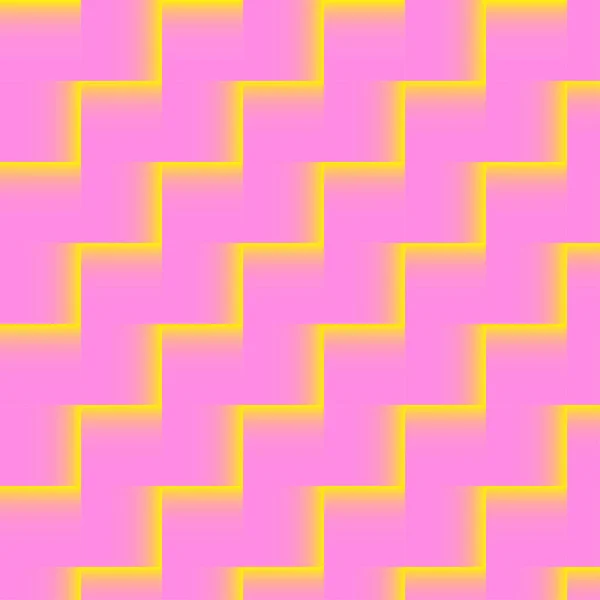 ピンクの抽象的な背景 シームレスなジグザグ パターン ジオメトリとテクスチャ — ストックベクタ
