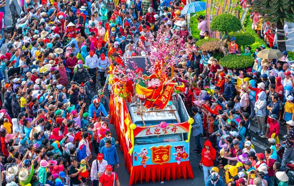 Binh Duong Єтнам Березня 2018 Китайський Фестиваль Ліхтарів Барвистими Драконів — стокове фото
