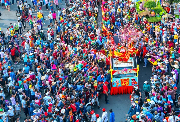 Μπιν Ντουόνγκ Βιετνάμ Μαρτίου 2018 Κινέζικο Φανάρι Φεστιβάλ Πολύχρωμα Δράκους — Φωτογραφία Αρχείου