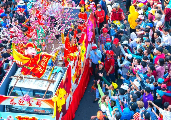 Binh Duong Vietnam Mars 2018 Festival Des Lanternes Chinoises Avec — Photo