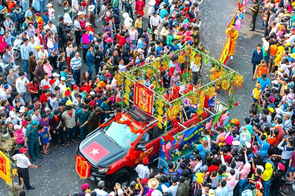 Binh Duong Vietnam Mars 2018 Kinesiska Lantern Festival Med Färgglada — Stockfoto