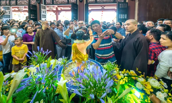 Chi Minh City Vietnam Mei 2018 Groep Van Vietnamese Boeddhistische — Stockfoto