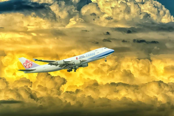 Мин Вьетнам Июля 2018 Года Boeing 747 Cargo Авиакомпании China — стоковое фото