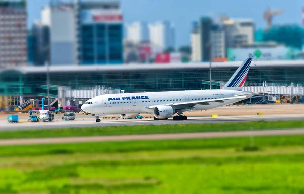 Minovo Město Vietnam Srpna 2018 Dopravní Letadlo Boeing 777 Letecké — Stock fotografie