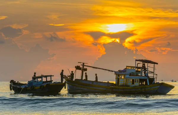 Phan Thiet Vietnam September 2018 Sea View Dawn Sunrise Horizon — Stock Photo, Image