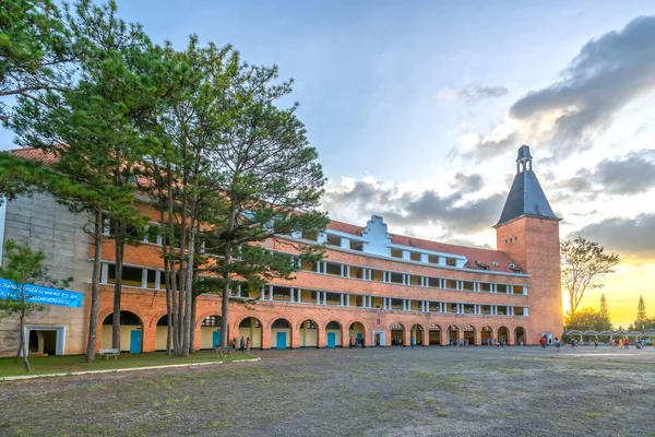 Lat Vietnã Outubro 2018 Arquitetura Antiga Colégio Pedagógico Dia Lat — Fotografia de Stock