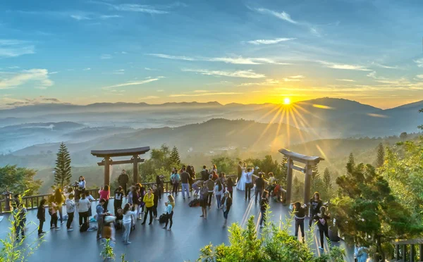 Lat Vietnam Aralık 2018 Büyülü Şafak Üzerinde Yard Qui Phap — Stok fotoğraf