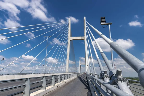 Dong Thap Vietnam Ocak 2019 Cao Lanh Köprü Kablosu Ndaki — Stok fotoğraf