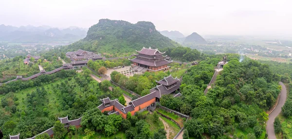 Landscape Bai Dinh Temple Complex One Biggiest Largest Temple Southeast — Stock Photo, Image