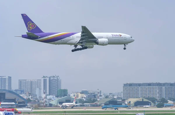 Chi Minh City Vietnam Mayo 2019 Aviones Pasajeros Boeing 777 —  Fotos de Stock