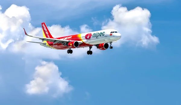 Chi Minh Ville Vietnam 1Er Juin 2019 Airbus A321 Travers — Photo