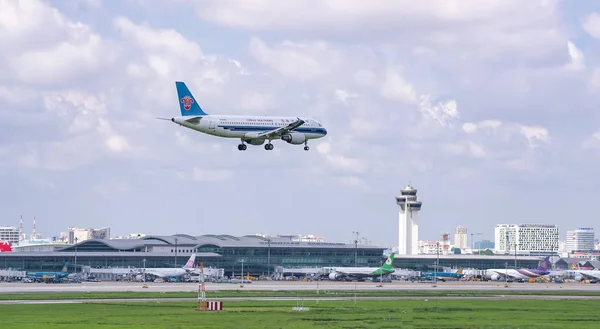 Minovo Město Vietnam Červen 2019 Letadlo Airbus A320 Číně Southern — Stock fotografie