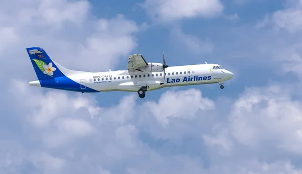 Πόλη Τσι Μιν Βιετνάμ Ιουνίου 2019 Αεροσκάφη Του Lao Airlines — Φωτογραφία Αρχείου