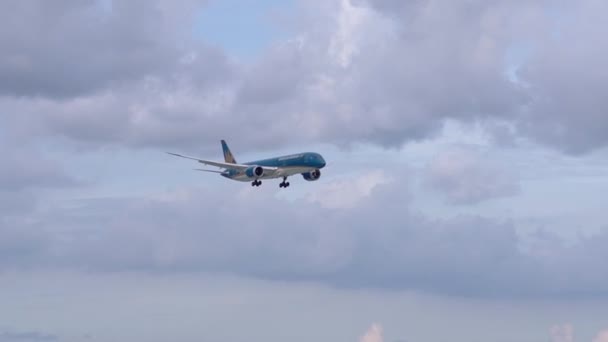 Cidade Chi Minh Vietnã Junho 2019 Avião Passageiros Airbus A321 — Vídeo de Stock