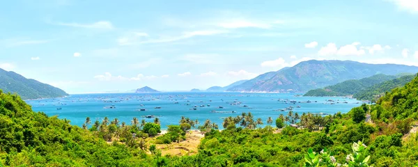 Barche Pesca Nella Splendida Baia Vung Phu Yen Vietnam — Foto Stock