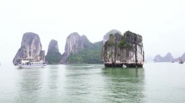  Kireçtaşı Dinh Huong Adası Vietnam banknotunun sembolüdür. Burası Unesco Dünya Mirası Alanı. Halong Körfezi, Vietnam 'da çok güzel bir doğa harikası.