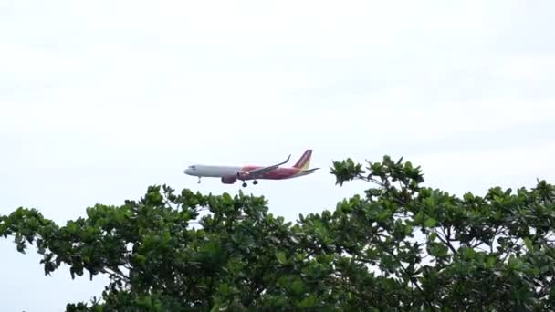 Chi Minh City Vietnam Noviembre 2019 Avión Vietjet Air Volando — Vídeos de Stock