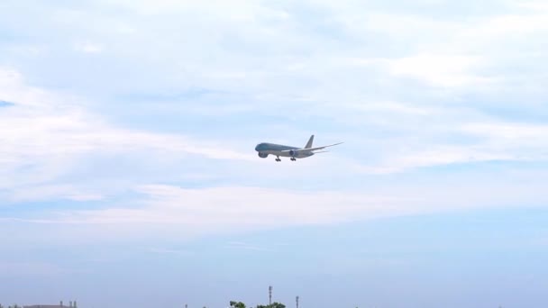 Cidade Chi Minh Vietnã Novembro 2019 Avião Airbus A350 Companhia — Vídeo de Stock