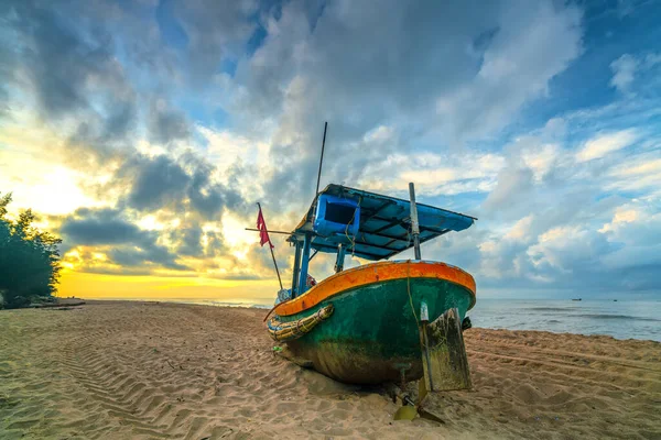 Bir Yaz Sabahı Mui Vietnam Yakınlarındaki Tropik Bir Plajda Şafaktan — Stok fotoğraf