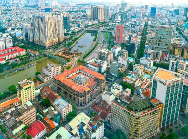 Chi Minh Stadt Vietnam Juli 2020 Blick Auf Die Zentrale — Stockfoto