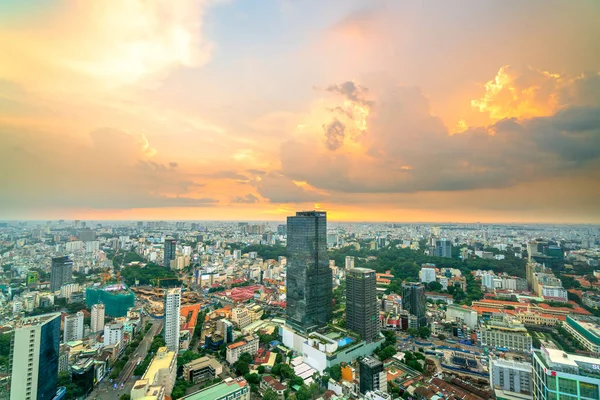 Chi Minh Stadt Vietnam Juli 2020 Blick Auf Die Skyline — Stockfoto