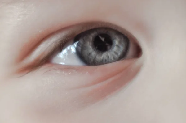 Detailní záběr oka krásné, otevřené oko — Stock fotografie