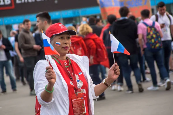 Футбольних Прибічник уболівальників — стокове фото