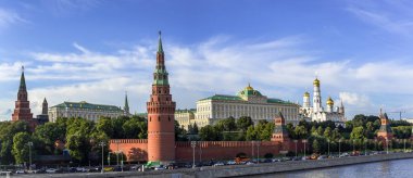 Moskova Kremlin köprüden Panoraması