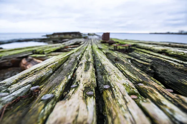Superfície de madeira desgastada — Fotografia de Stock