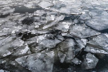 Soyut düşen buz drift su dokusuna