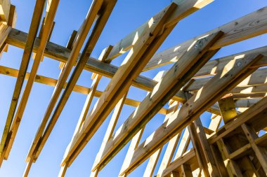 Çerçeve ev inşaat. Bina ev. İnşaat Sanayi