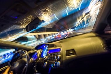 arka plan hareketli gece trafik ışıkları yollar soyut