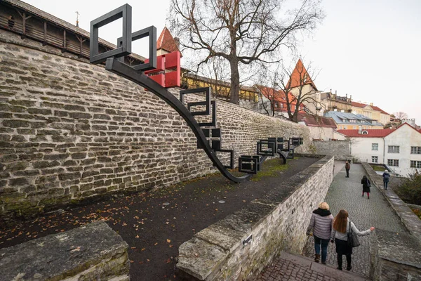 Tallinn Estonsko Listopadu 2018 Vanalinn Památky Historického Centra Tallinnu — Stock fotografie