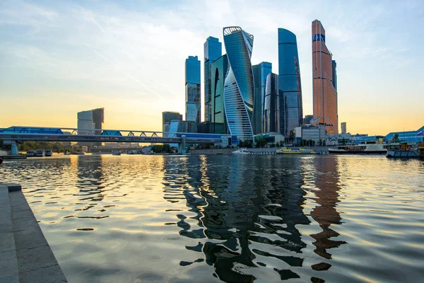 Noche moscow ciudad — Foto de Stock