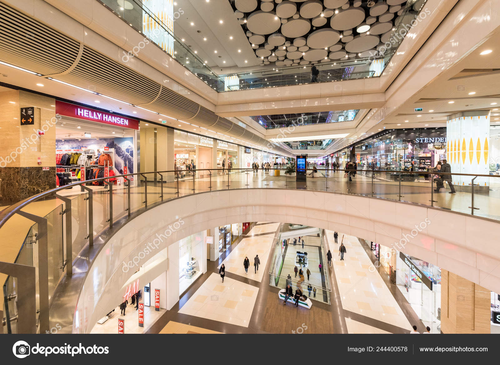 Mall Interior editorial photo. Image of shoppers, interior - 17399166