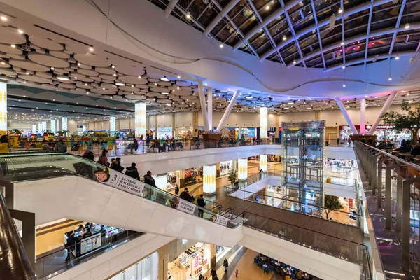 Moscou Rússia Janeiro 2019 Interior Moderno Shopping Center Columbus — Fotografia de Stock