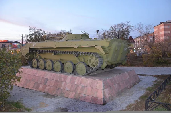 Tank Monument Wieczorem Czasu — Zdjęcie stockowe