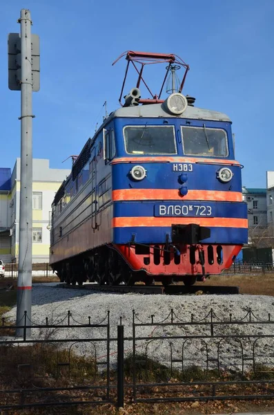 Esta Imagem Mostra Uma Locomotiva Vapor Elétrica — Fotografia de Stock