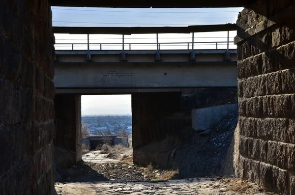 Esta Imagem Mostra Passe Sob Ponte Vista Próxima — Fotografia de Stock