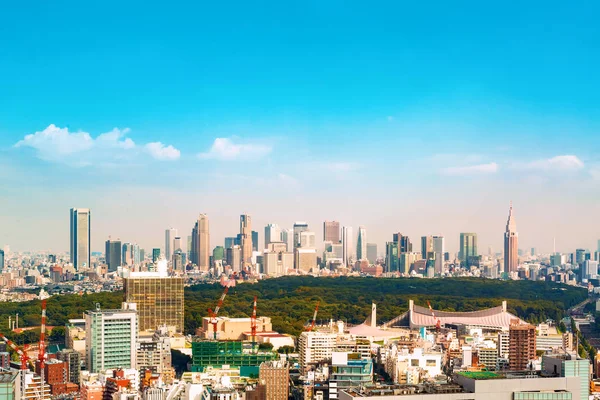 Uitzicht op de skyline van Shinjuku in Tokio, Japan — Stockfoto