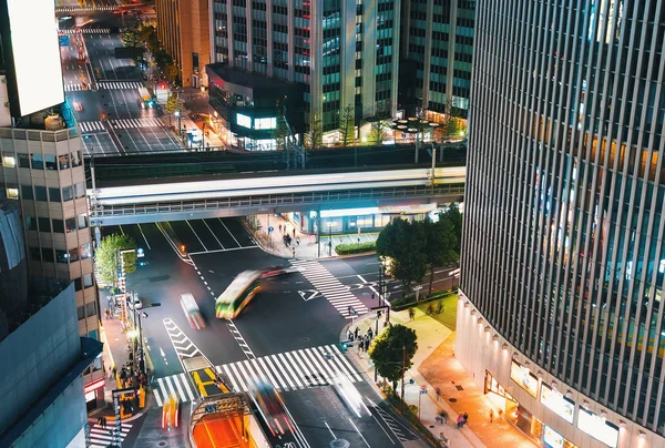 日本东京银座鸟瞰图 — 图库照片