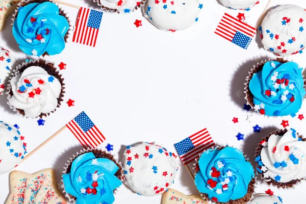 Amerikanisches Urlaubsthema mit Desserts — Stockfoto